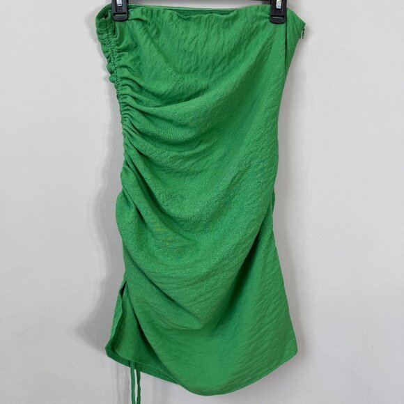 SNDYS x Molly King Nobu Mini Dress Womens 6 Green Strapless Ruched Revolve Party - Picture 12 of 16